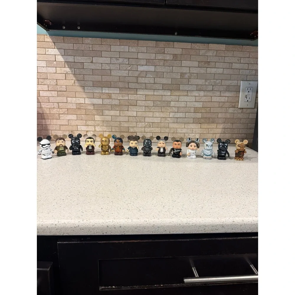Disney Vinylmation Star Wars Lot 14 Figures Leia Han Solo C-3PO Stormtrooper K-2